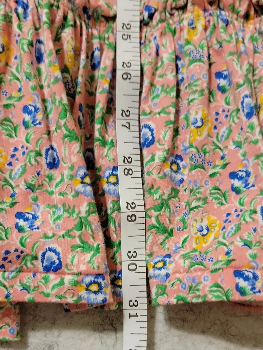 NWT Polo by Ralph Lauren Pink Floral V‑Neck Smocked Waist Dress Large (12-14)